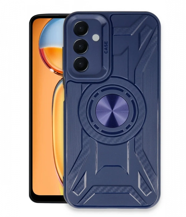 Newface Samsung Galaxy A15 4G Kılıf Lincoln Silikon - Lacivert