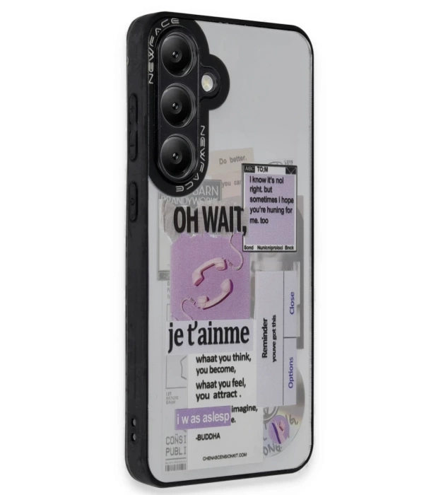 Newface Samsung Galaxy A15 4G Kılıf Mirror Desenli Kapak - Mirror - 4