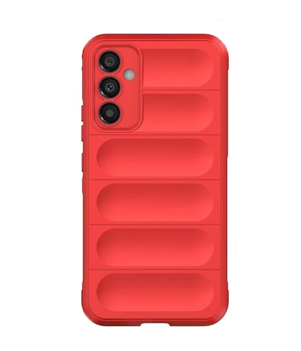 Newface Samsung Galaxy A15 4G Kılıf Optimum Silikon - Kırmızı