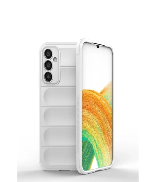 Newface Samsung Galaxy A15 4G Kılıf Optimum Silikon - Krem