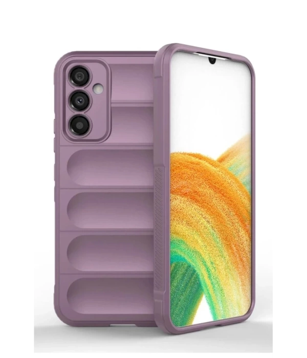 Newface Samsung Galaxy A15 4G Kılıf Optimum Silikon - Mor