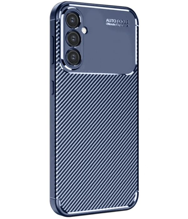 Newface Samsung Galaxy A16 5G Kılıf Auto Focus Karbon Kapak - Lacivert