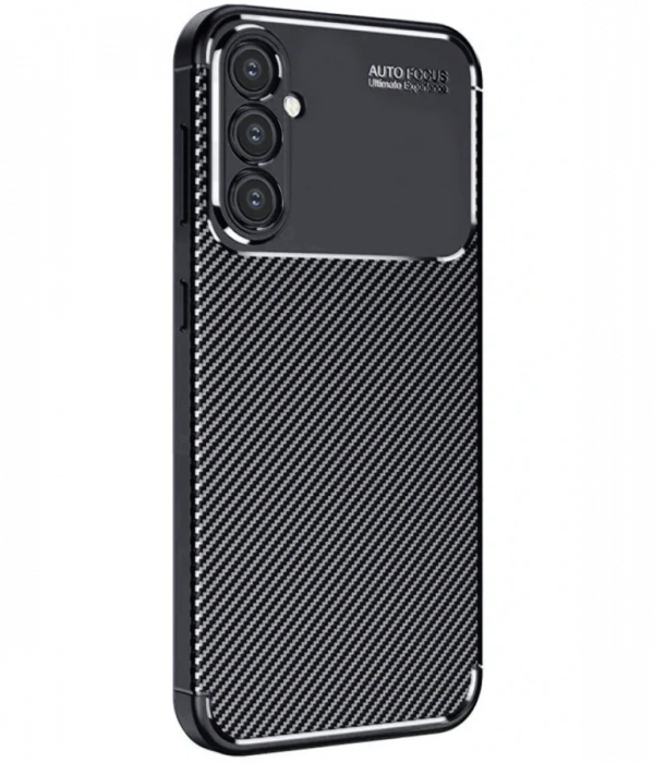 Newface Samsung Galaxy A16 5G Kılıf Auto Focus Karbon Kapak - Siyah