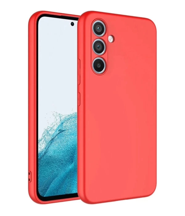 Newface Samsung Galaxy A16 5G Kılıf First Silikon - Kırmızı