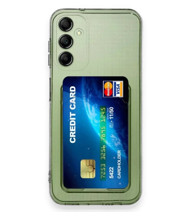 Newface Samsung Galaxy A16 5G Kılıf Kart Şeffaf Silikon - Şeffaf