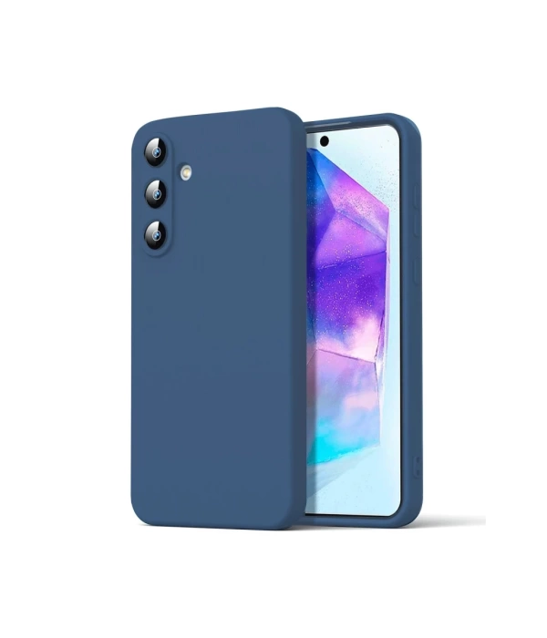 Newface Samsung Galaxy A16 5G Kılıf Nano içi Kadife Silikon - Lacivert