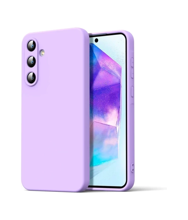 Newface Samsung Galaxy A16 5G Kılıf Nano içi Kadife Silikon - Lila