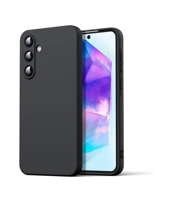 Newface Samsung Galaxy A16 5G Kılıf Nano içi Kadife Silikon - Siyah
