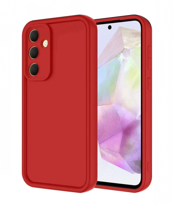 Newface Samsung Galaxy A16 5G Kılıf Viera Silikon - Kırmızı