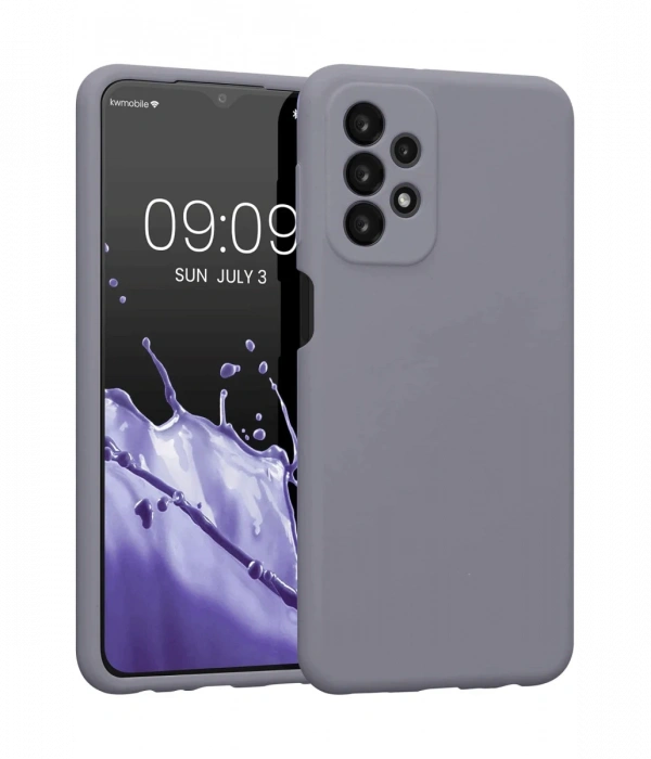Newface Samsung Galaxy A23 4G Kılıf First Silikon - Gri