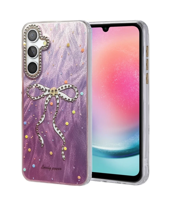 Newface Samsung Galaxy A24 4G Kılıf Blade Aynalı Desenli Kapak