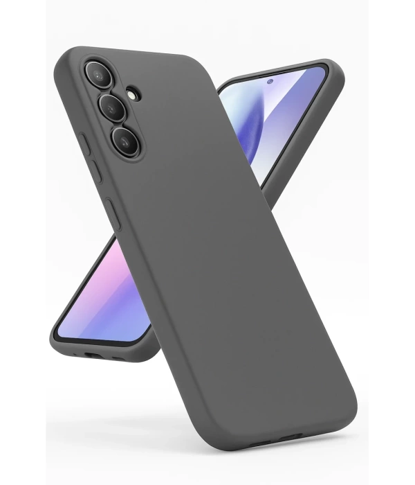 Newface Samsung Galaxy A24 4G Kılıf First Silikon - Gri
