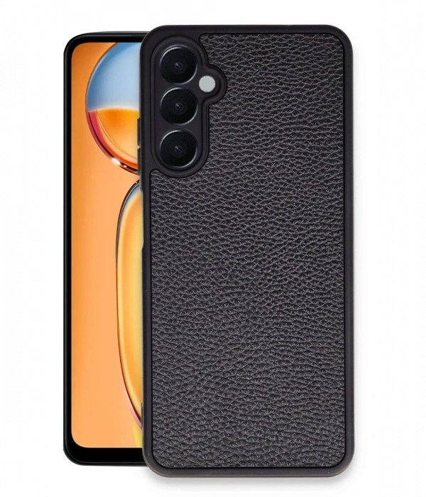 Newface Samsung Galaxy A25 5G Kılıf Aras Deri Kapak - Siyah