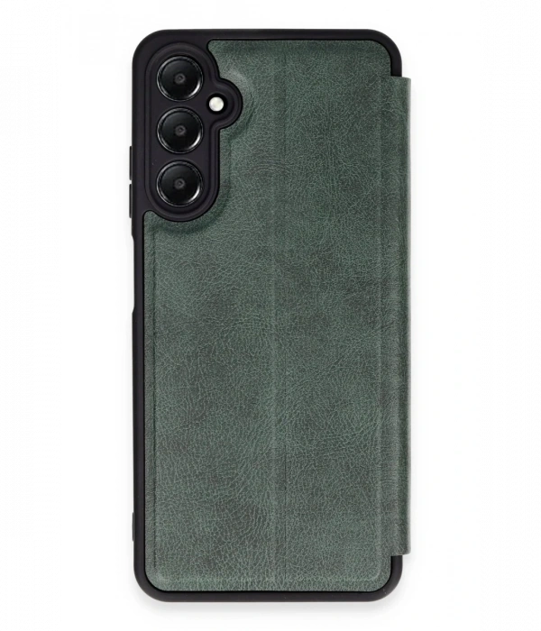 Newface Samsung Galaxy A25 5G Kılıf Flip Cover - Koyu Yeşil