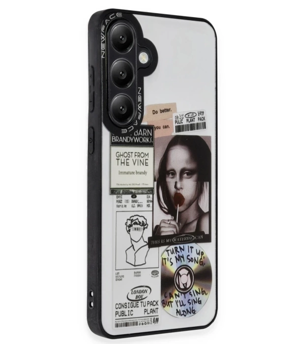 Newface Samsung Galaxy A25 5G Kılıf Mirror Desenli Kapak - Mirror - 2