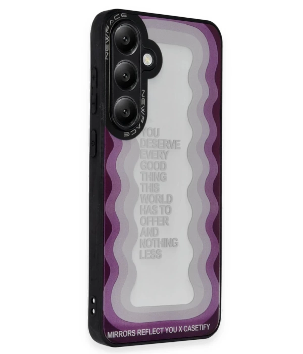 Newface Samsung Galaxy A25 5G Kılıf Mirror Desenli Kapak - Mirror - 5
