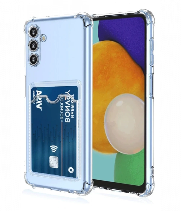 Newface Samsung Galaxy A26 Kılıf Kart Şeffaf Silikon - Şeffaf