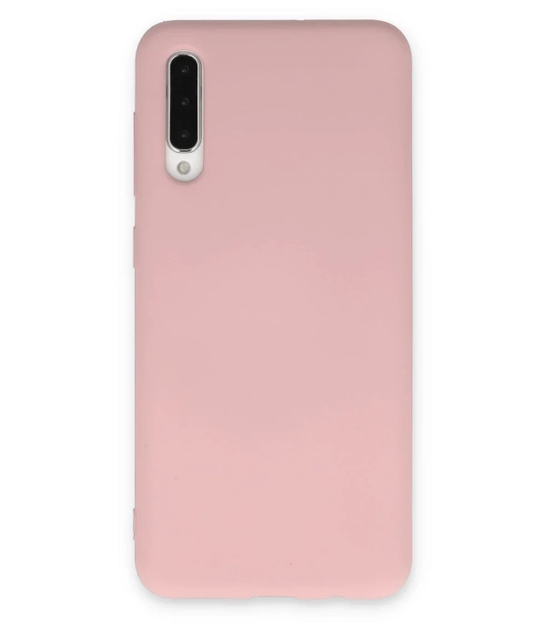 Newface Samsung Galaxy A30S Kılıf Nano içi Kadife Silikon - Pudra