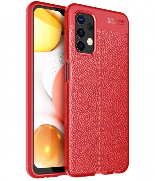 Newface Samsung Galaxy A32 Kılıf Auto Focus Kapak - Kırmızı