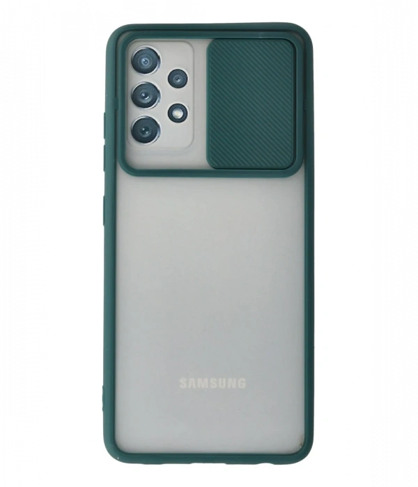 Newface Samsung Galaxy A32 Kılıf Palm Buzlu Kamera Sürgülü Silikon
