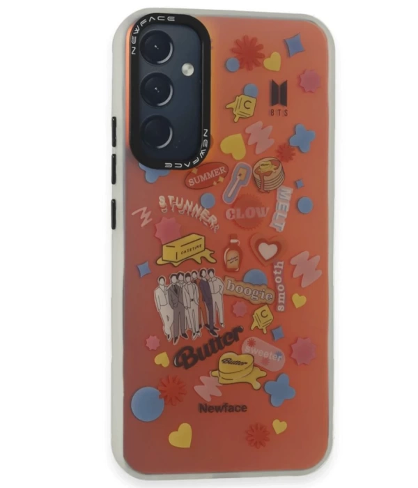 Newface Samsung Galaxy A34 5G Kılıf Estoril Desenli Kapak - Estoril - 16
