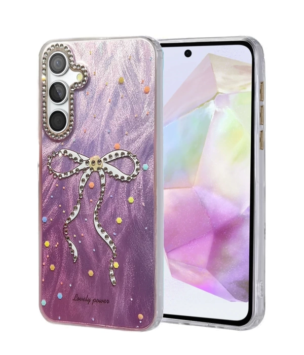 Newface Samsung Galaxy A35 5G Kılıf Blade Aynalı Desenli Kapak