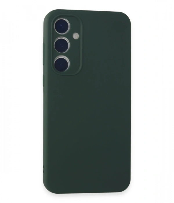 Newface Samsung Galaxy A35 5G Kılıf First Silikon - Koyu Yeşil