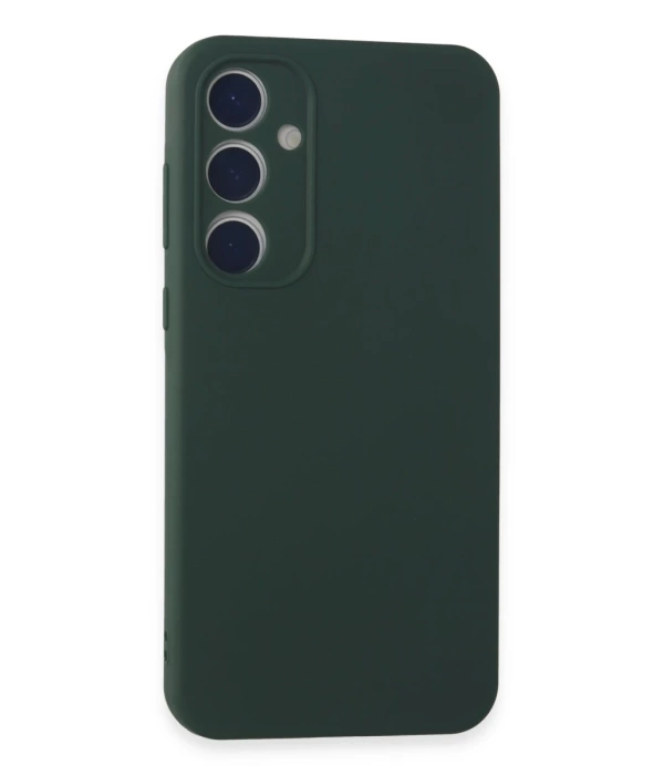 Newface Samsung Galaxy A35 5G Kılıf First Silikon - Koyu Yeşil