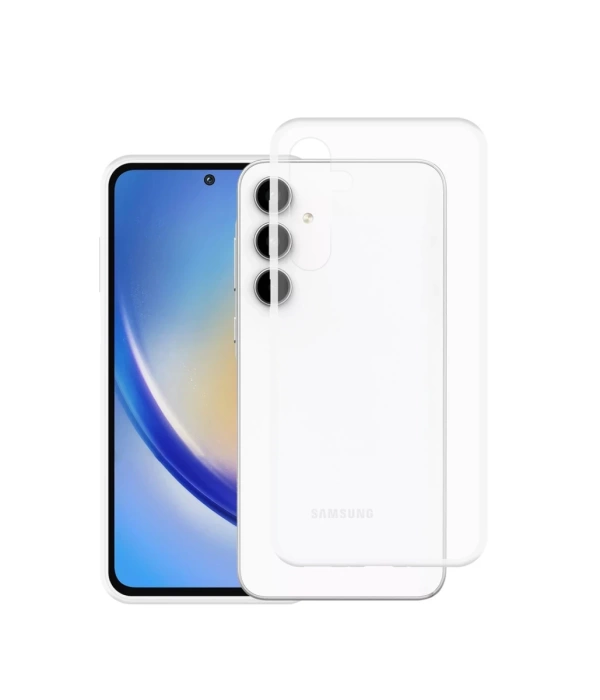 Newface Samsung Galaxy A35 5G Kılıf Lüx Şeffaf Silikon
