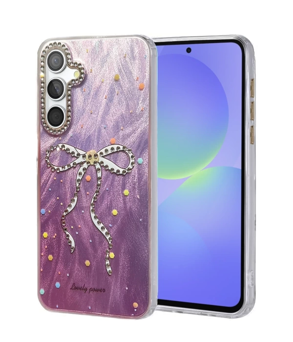 Newface Samsung Galaxy A36 Kılıf Blade Aynalı Desenli Kapak