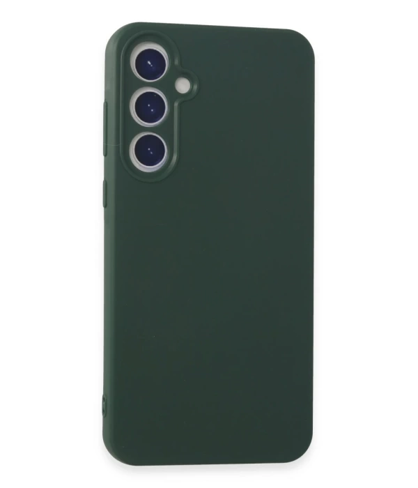 Newface Samsung Galaxy A55 5G Kılıf First Silikon - Koyu Yeşil