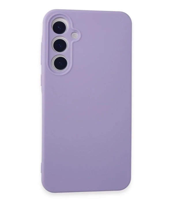 Newface Samsung Galaxy A55 5G Kılıf Nano içi Kadife Silikon - Lila