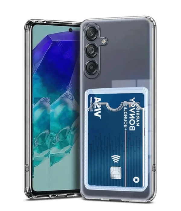 Newface Samsung Galaxy A56 Kılıf Kart Şeffaf Silikon - Şeffaf