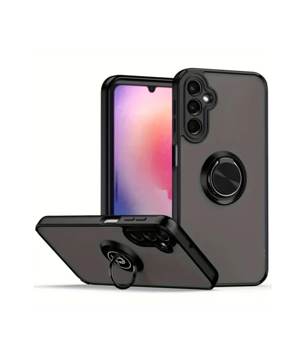 Newface Samsung Galaxy A56 Kılıf Montreal Yüzüklü Silikon Kapak