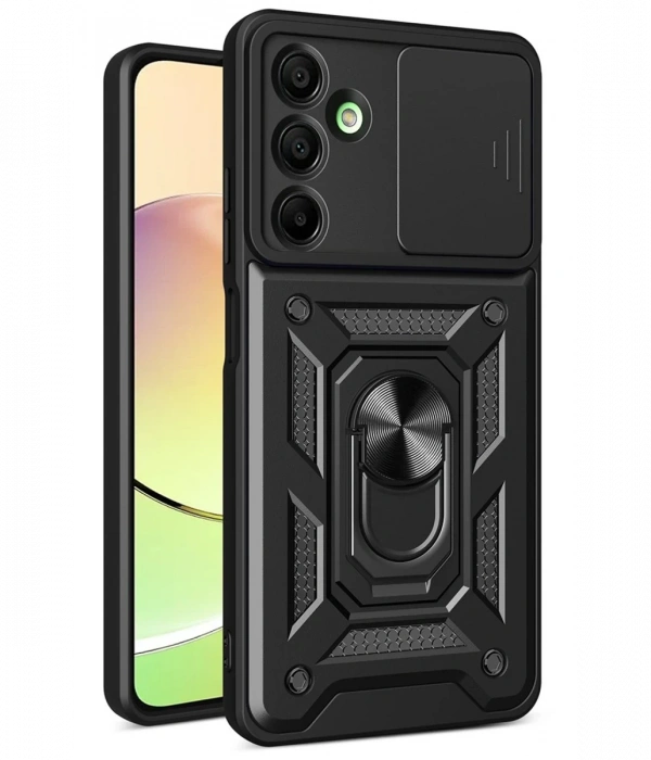 Samsung Galaxy A56 Kılıf Pars Lens Yüzüklü Silikon