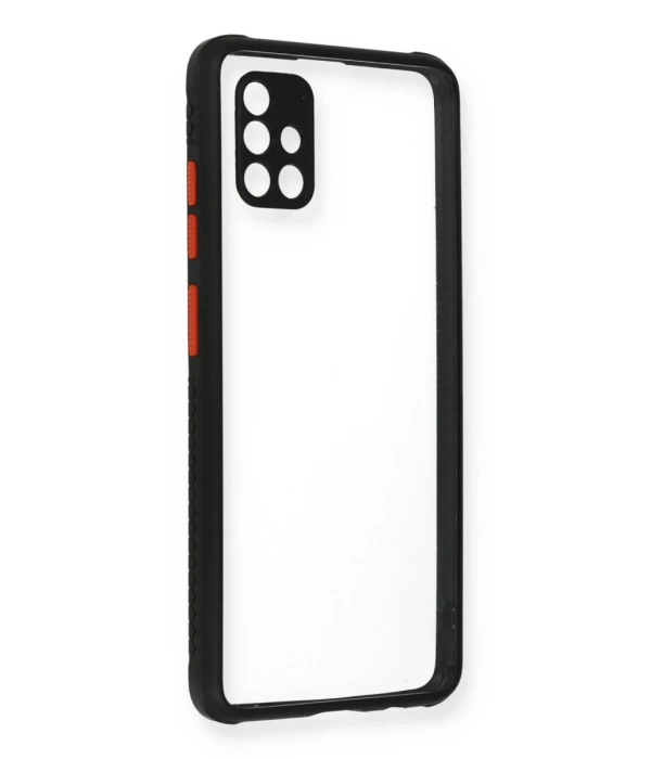 Newface Samsung Galaxy A71 Kılıf Miami Şeffaf Silikon