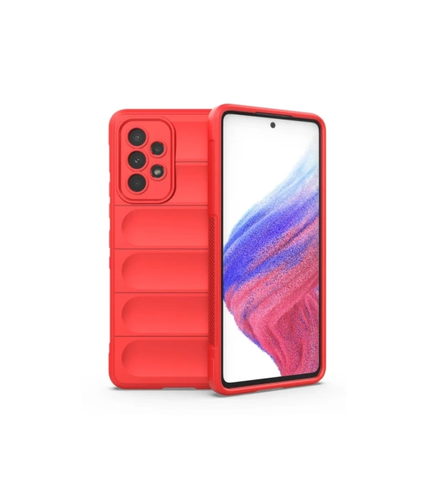Newface Samsung Galaxy A73 5G Kılıf Optimum Silikon - Kırmızı