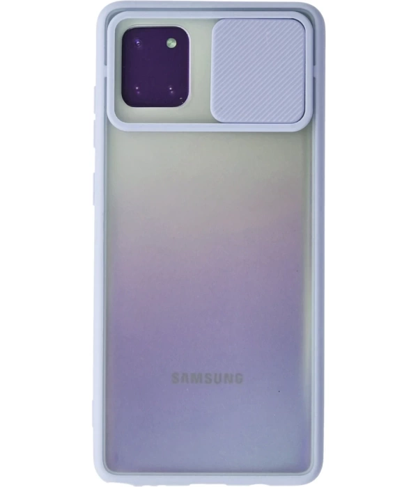 Newface Samsung Galaxy A81 / Note 10 Lite Kılıf Palm Buzlu Kamera Sürgülü Silikon