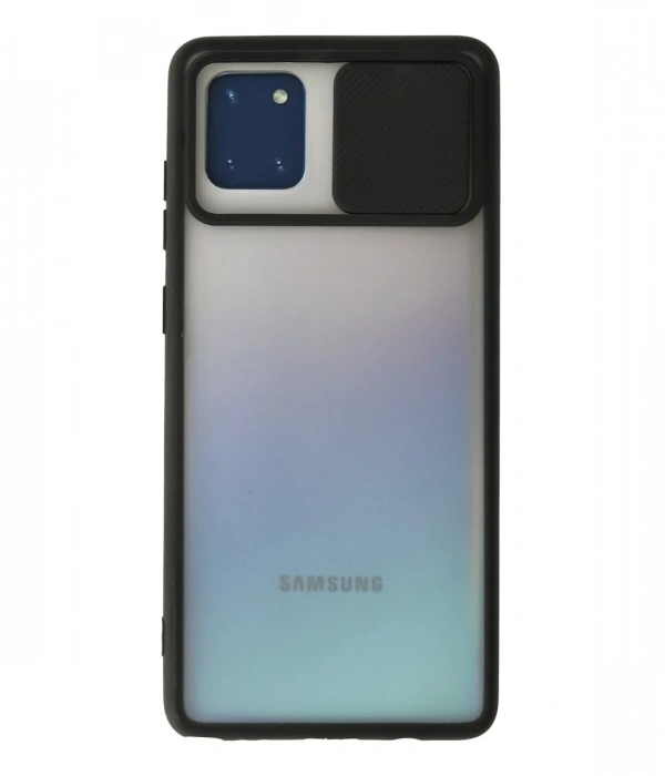 Newface Samsung Galaxy A81 / Note 10 Lite Kılıf Palm Buzlu Kamera Sürgülü Silikon