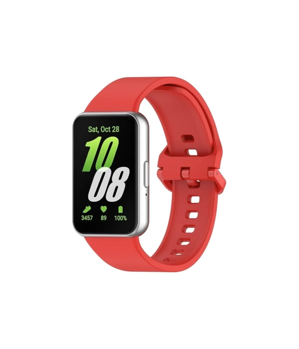 Newface Samsung Galaxy Fit 3 Klasik Kordon - Kırmızı
