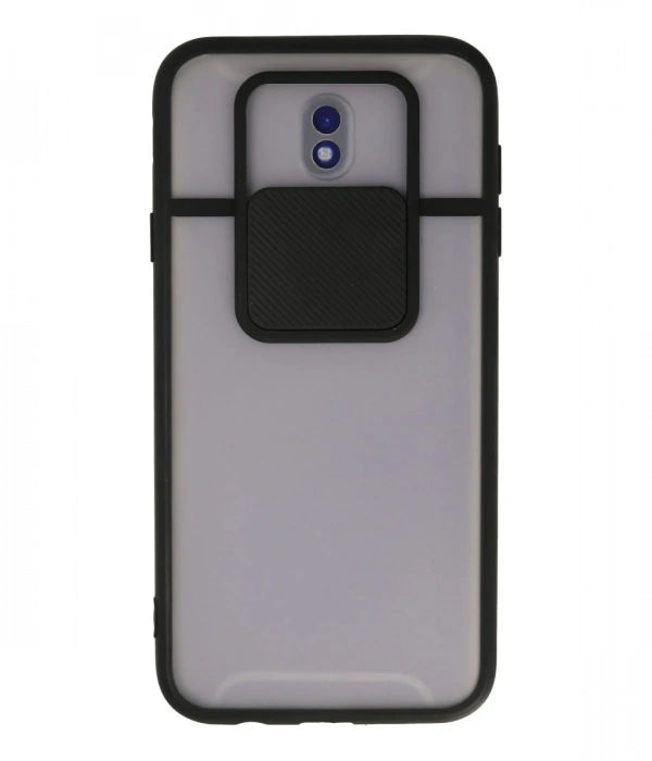 Newface Samsung Galaxy J7 Pro / J730 Kılıf Palm Buzlu Kamera Sürgülü Silikon