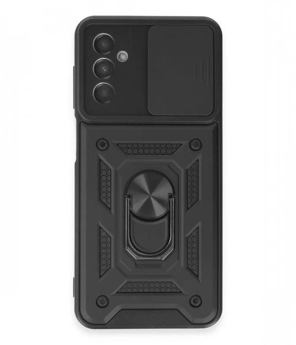 Newface Samsung Galaxy M14 5G Kılıf Pars Lens Yüzüklü Silikon