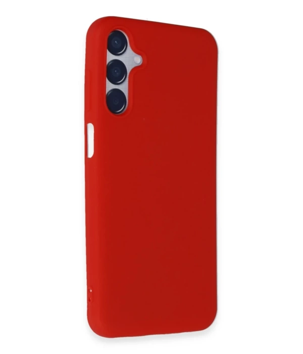 Newface Samsung Galaxy M15 Kılıf First Silikon - Kırmızı