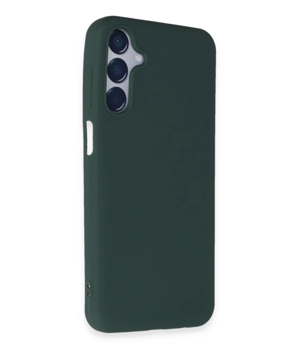 Newface Samsung Galaxy M15 Kılıf First Silikon - Koyu Yeşil