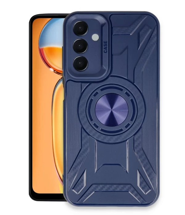 Newface Samsung Galaxy M15 Kılıf Lincoln Silikon - Lacivert