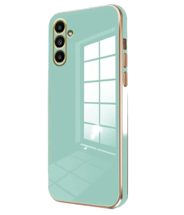 Newface Samsung Galaxy M15 Kılıf Volet Silikon - Açık Yeşil