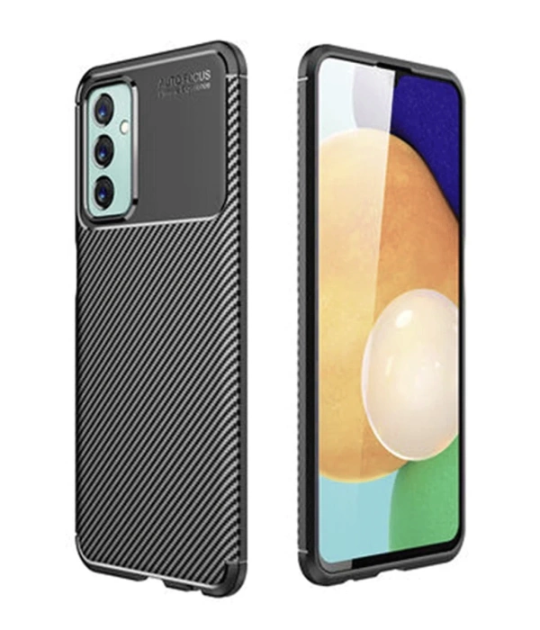 Newface Samsung Galaxy M23 Kılıf Auto Focus Karbon Kapak - Siyah