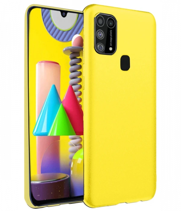 Newface Samsung Galaxy M31 Kılıf Nano içi Kadife Silikon