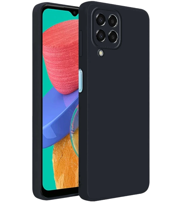 Newface Samsung Galaxy M33 Kılıf First Silikon - Siyah