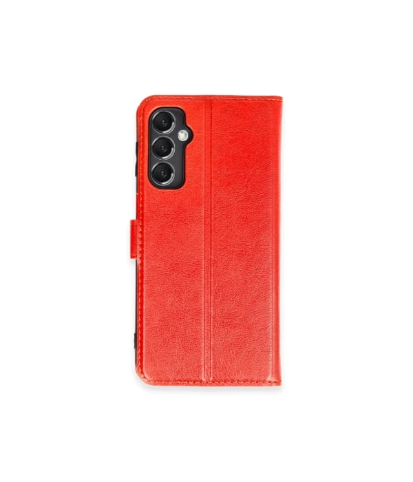 Newface Samsung Galaxy M34 5G Kılıf Trend S Plus Kapaklı Kılıf - Kırmızı
